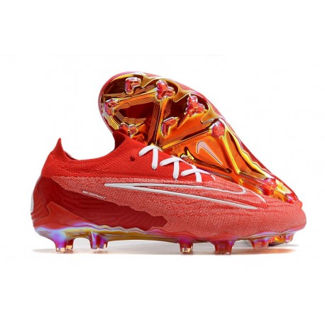 Scarpe da Calcio Nike Phantom GX Elite FG Rosso Bianco