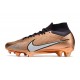 Nike Air Zoom Mercurial Superfly 9 Elite FG SE X Mbappe Rame Metallico