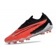 Nike Phantom GX Elite FG Scarpa Cremisi Vivace Nero Bianco