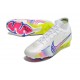 Nike Air Zoom Mercurial Superfly IX Elite FG Bianco Rosa Blu