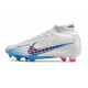 Nike Air Zoom Mercurial Superfly 9 Elite FG Bianco Blu