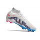 Nike Air Zoom Mercurial Superfly 9 Elite FG Bianco Blu