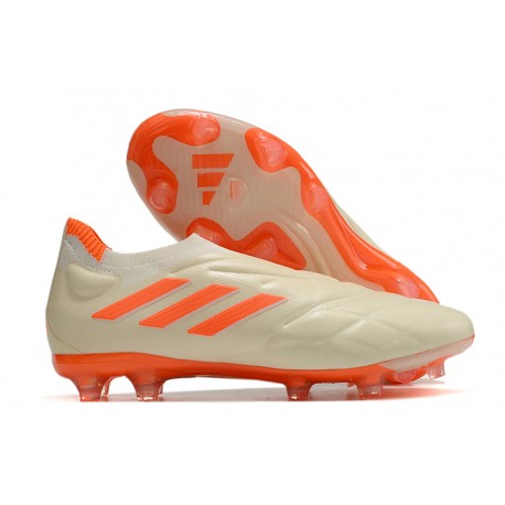 adidas Copa Pure+ FG Scarpa Bianco Off Arancione Solare Team