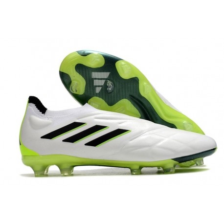 adidas Copa Pure+ FG Scarpa Bianco Nero Core Limone Lucido