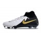 Scarpe Nike Phantom Luna Elite FG Bianco Nero Oro Metallizzato