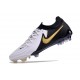 Nike Phantom GX 2 Elite FG Nuovo Bianco Nero Oro Metallizzato