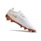 Nike Phantom GX 2 Elite FG Nuovo Bianco Oro Nero