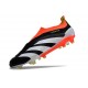 Scarpe adidas Predator Elite Laceless FG Nero Core Bianco Rosso Solare