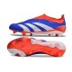 Scarpe adidas Predator Elite Laceless FG Blu Bianco Rosso