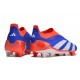 Scarpe adidas Predator Elite Laceless FG Blu Bianco Rosso