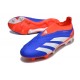 Scarpe adidas Predator Elite Laceless FG Blu Bianco Rosso