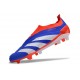 Scarpe adidas Predator Elite Laceless FG Blu Bianco Rosso