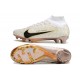 Nike Zoom Mercurial Superfly 9 Elite FG Bianco Oro Nero