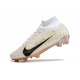 Nike Zoom Mercurial Superfly 9 Elite FG Bianco Oro Nero