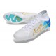 Nike Zoom Mercurial Superfly 9 Elite FG Bianco Blu Oro