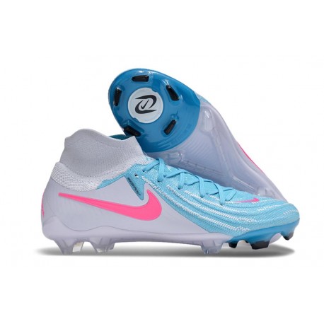 Scarpe Nike Phantom Luna Elite FG Blu Bianco Rosa