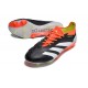 adidas Predator Elite FG Nero Core Bianco Rosso Solare