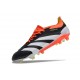 adidas Predator Elite FG Nero Core Bianco Rosso Solare