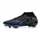 Scarpe Nike Air Zoom Mercurial Superfly IX Elite FG Nero Cromo Hyper Royal
