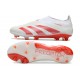 Scarpe adidas Predator Elite Laceless FG Bianco Rosso
