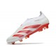 Scarpe adidas Predator Elite Laceless FG Bianco Rosso