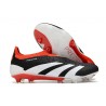 Scarpe adidas Predator Elite Laceless FG Nero Core Bianco Rosso Solare