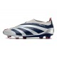 Scarpe adidas Predator Elite Laceless FG Argento Nero Rosso