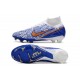 Nike Air Zoom Mercurial Superfly IX Elite FG Bianco Blu Oro