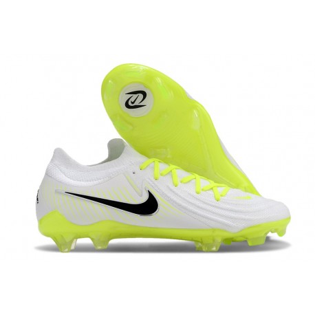 Nike Phantom GX 2 Elite FG Nuovo Bianco Nero Giallo