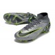 Scarpe Nike Air Zoom Mercurial Superfly IX Elite FG Grigio Nero Verde