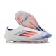 Adidas Scarpe F50 Elite Laceless FG Ftwr Bianco Rosso Solare Blu Lucido