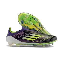 Adidas Scarpe F50 Elite Laceless FG Ftwr Bianco Rosso Solare Blu Lucido