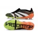 adidas Predator 24 Elite Foldover Tongue FG Nero Bianco Arancione Verde