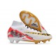 Nike Zoom Mercurial Superfly 9 Elite FG MR Bianco Rosso Oro