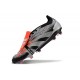 adidas Predator 24 Elite Foldover Tongue FG Nero Argento Rosso
