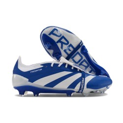 adidas Predator 24 Elite Foldover Tongue FG Blu Bianco