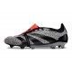 adidas Predator 24 Elite Foldover Tongue FG Nero Grigio Rosso