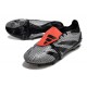 adidas Predator 24 Elite Foldover Tongue FG Nero Grigio Rosso