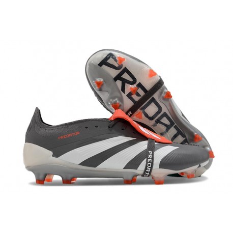 adidas Predator 24 Elite Foldover Tongue FG Nero Bianco Rosso