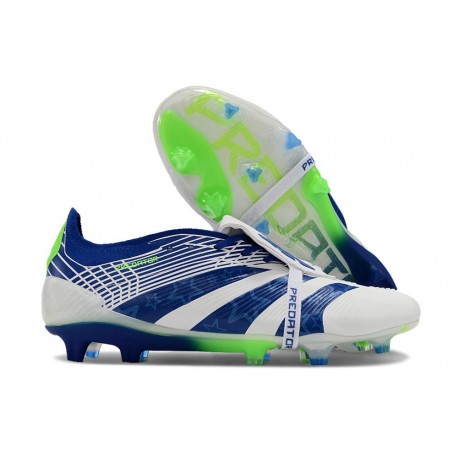 adidas Predator 24 Elite Foldover Tongue FG Bianco Blu Verde