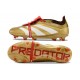 adidas Predator 24 Elite Foldover Tongue FG Oro Met Bianco Rosso