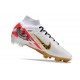 Nike Zoom Mercurial Superfly 9 Elite FG MR Bianco Rosso Oro
