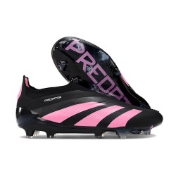 Scarpe adidas Predator Elite Laceless FG Nero Rosa