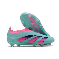 Scarpe adidas Predator Elite Laceless FG Blu Rosa