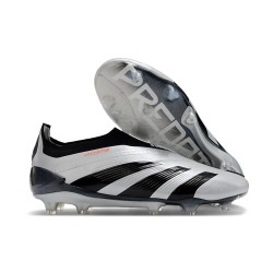 Scarpe adidas Predator Elite Laceless FG Argento Nero