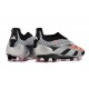 Scarpe adidas Predator Elite Laceless FG Nero Argento Rosso