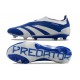 Scarpe adidas Predator Elite Laceless FG Blu Bianco