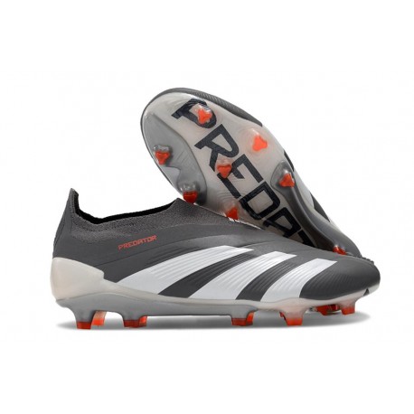 Scarpe adidas Predator Elite Laceless FG Nero Bianco