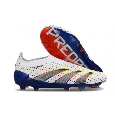 Scarpe adidas Predator Elite Laceless FG Bianco Grigio