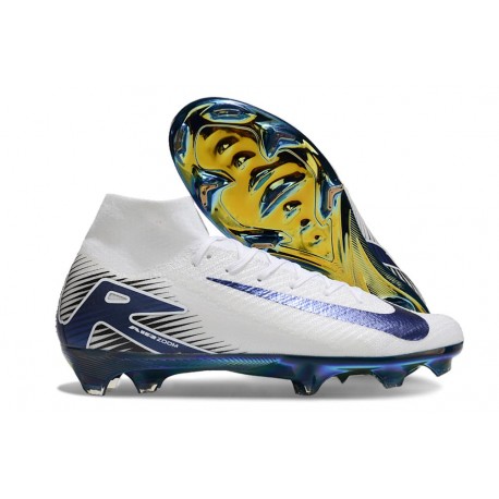 Scarpe Nike Mercurial Superfly X Elite FG Bianco Blu